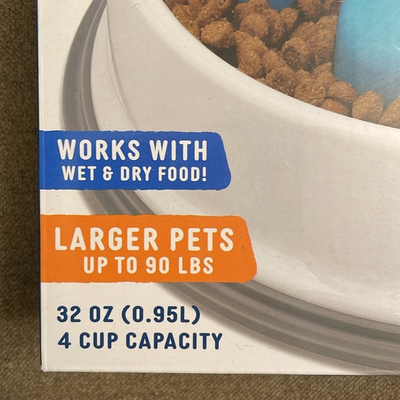 NIB Paw Perfect Slow Feeder Bowl for Large Dogs 4 cup / 32 ounce capacity - Picture 2 of 3